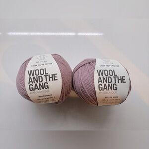 Wool and the gang -shiny happy cotton in mellow mauve x 4